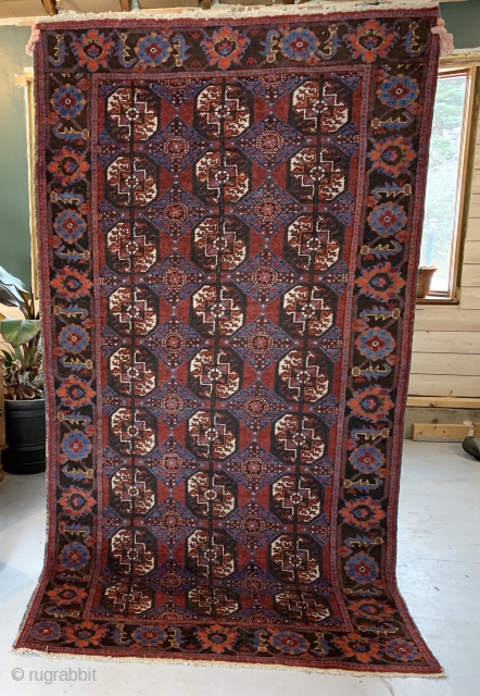 Fabulous Antique Ferdows Baluch Rug.  Late19th/Early20thCa
Rug is in excellent condition and all original.
7'7"x4'                   