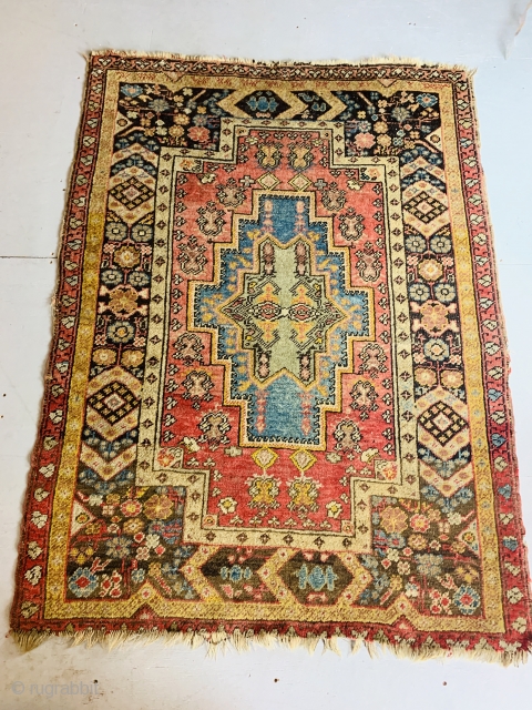 Antique Rabat Rug. 19th Ca Morocco.

64"x46"                           