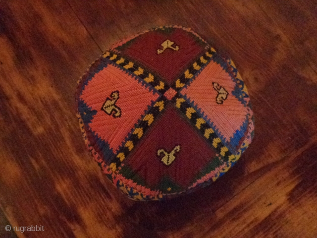 very nice example of an old Afghan hat . the texture is firm and it is relativity clean . one owner for the last 30 years . shipping price determined by destination  ...