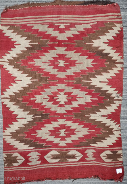Serene Mut small kilim, 43 x 63 inches, excellent condition. Early 20th century. -- USD 725.- includes shipping in the U.S. please email me directly at johnbatki@gmail.com      