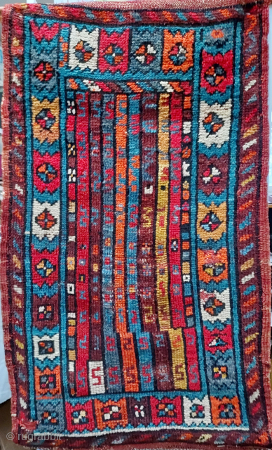 Unusual, (possibly West) Anatolian yastik with vertical bands. Early XX. century. --USD 575.- including shipping in the U.S. email johnbatki@gmail.com             