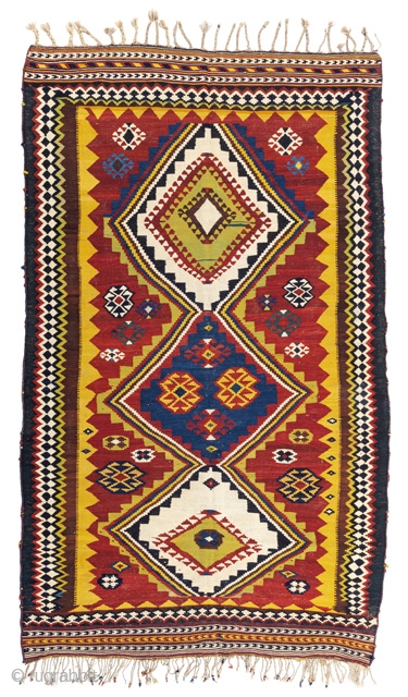 Qashqai kilim, 251 x 155 cm., c.1900. Good condition. More images and information on request.                  