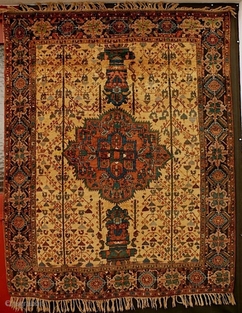 Beautiful Afshar rug with tree of life and birds, late 19th centiury, ex- Michael Craycraft, 1.45 x 1.75 m; good dense pile, with some small, inconspicuous, repairs and restorations.    