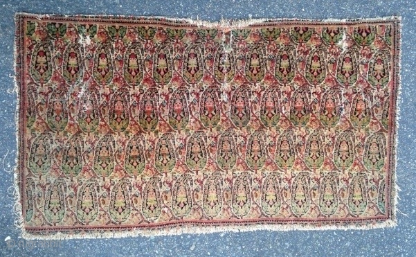 Persian Senneh Panel, Late 19th Century, 2' 1" x 3' 5"                      