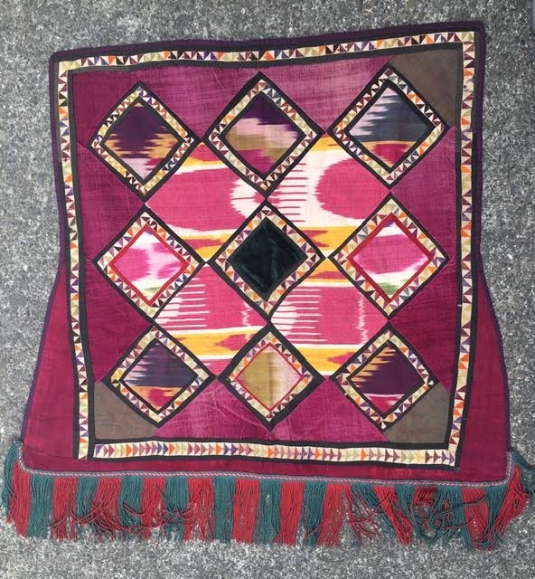 Uzbek Ikat horse trapping, early 20th century, excellent condition                        