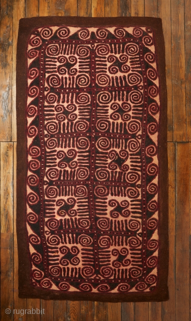 Kyrgyz Felt, Mid 20th Century, 6' x 12'
                         