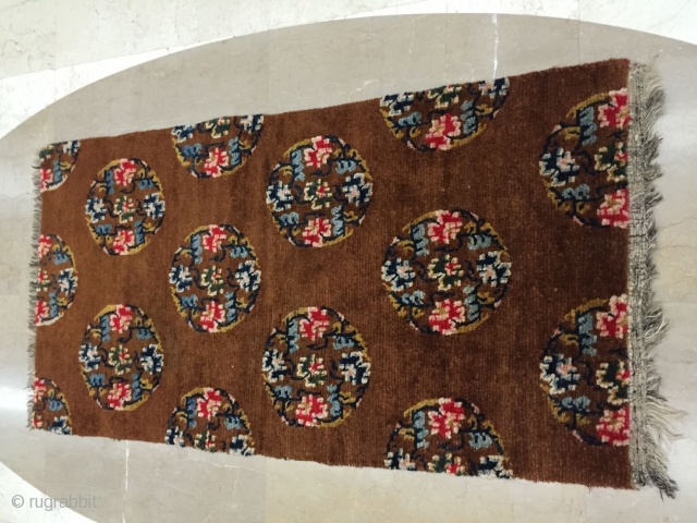 Around 1900, Tibetan carpets, s size of about 147cmx77cm, including warp weft wool
                    