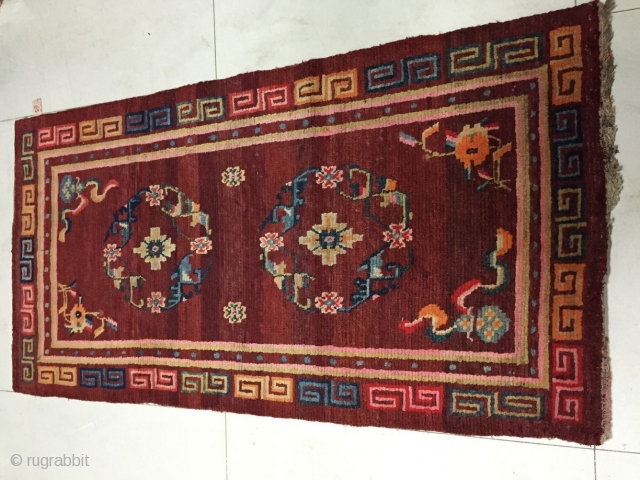 Around 1900, Tibetan carpets, s size 155 cmx80, all warp weft wool
                     