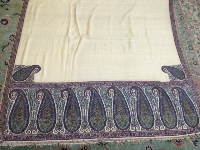 antique kashmir shawls {fardi} fresh condition.                           