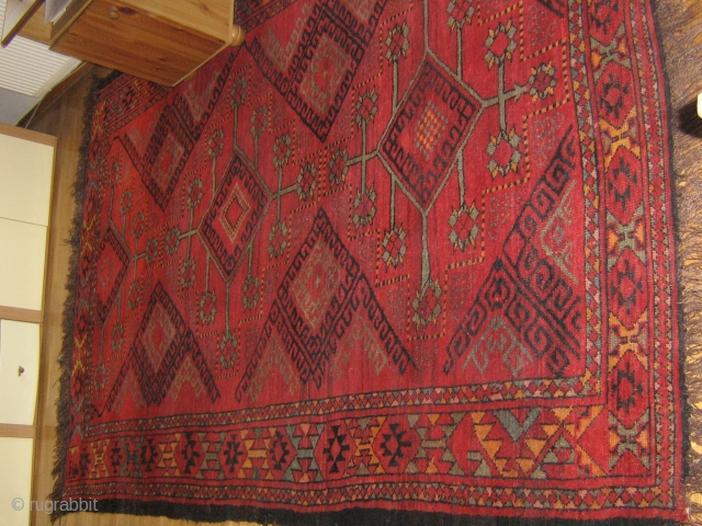 Kazakh carpet dated 1961, this design, called Abilai Khan, is not common 180x320                    