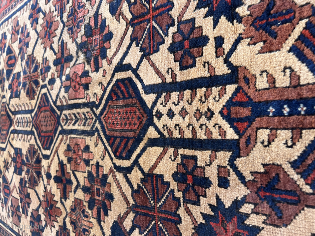 Balouch carpet with camel natural hair  size 165/105 cm                       