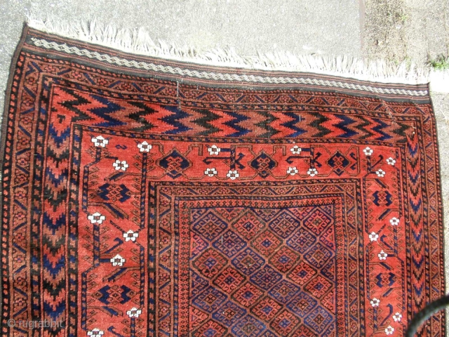 X X L Antique Baluch end of 19th century 
289 x 149 cm. Good Natural Colors.                 