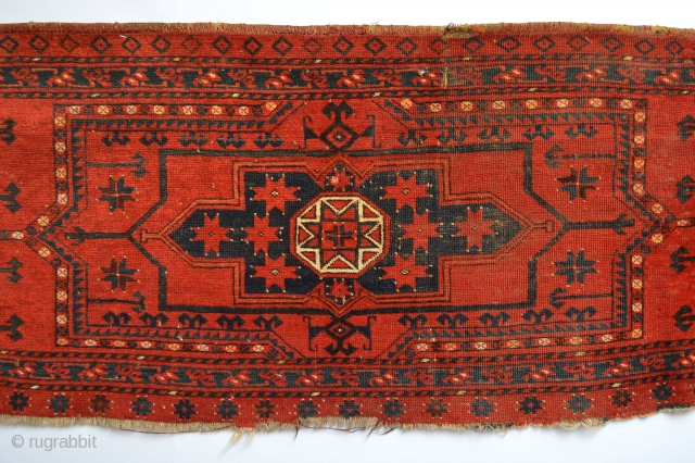 Beautiful and Big Archaic Patern 19th century Turkoman Trapping stunning all natural colors                    