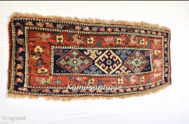 Fabulous 19th century Rare Sauj Bulag MAFRASH front panel with music for the eyes colours as found as is condition