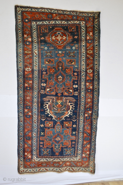 Top piece Antique small Nort west area small rug
Heriz area Wool on wool foundation and super all natural colours..              