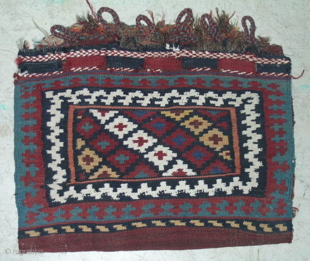 Bag From Central Persia
wool&cotton on wool base, double interlock technique.
circa 1920 size,46cmx30cm.
                     
