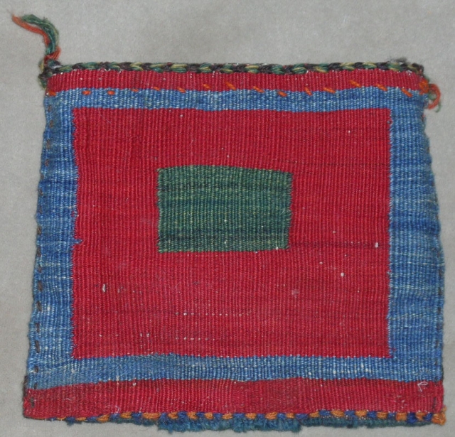 Central Of Iran
Fars Province
Ghashghai Tribal
Complete knotted Bag
Wool On Wool Foundation
Circa,1920
Size,0.24cmx0.20cm                       