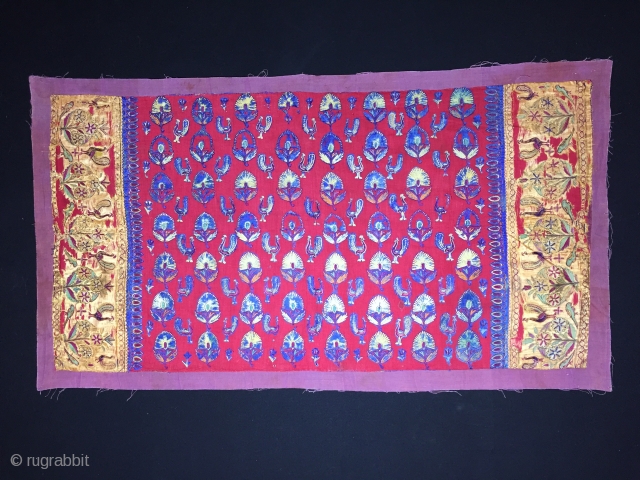 İndian Mochi Textiles 19th Century Size:100x52cm/ 40x20 inches                         