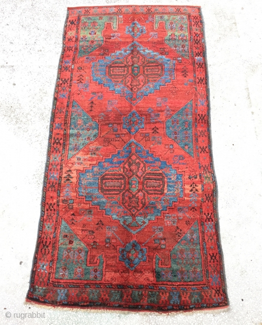 Central Anatolian Karaman Area(Ayrancı village Rug) end of 18th / beginning of the 19th  Century Size:286x140 Cm /9’5”x4’6” Very high pile,great dyes...          