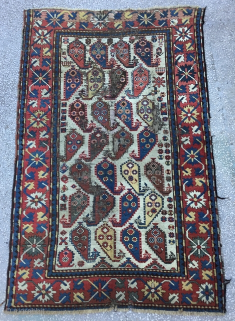   Caucasian Rug 19th Century
Size:130x203Cm/ 6’9”x4’3”                          