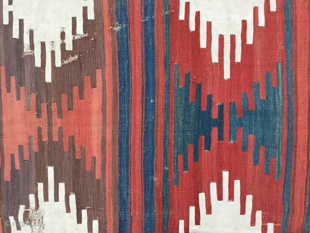 18th Century Anatolian (Sivas)Kilim 
Size:13’’5”x5” / 411x157 cm                         