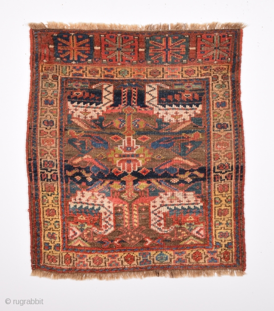 19th century from Iran  bag face
size 74 x 68 Cm
        2'5" x2;2''             