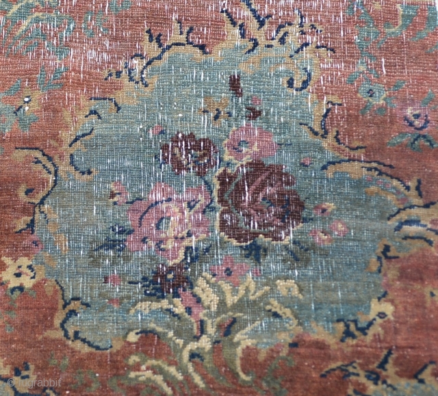 Antique small Sampler Bijar rug size:110x80cm
3'7"x2'7"                           