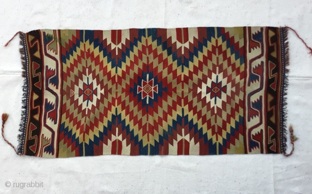 Manastir kilim 19th Century-Begining of 20th 
Size:131X64cm / 4’2”X2’1”                        