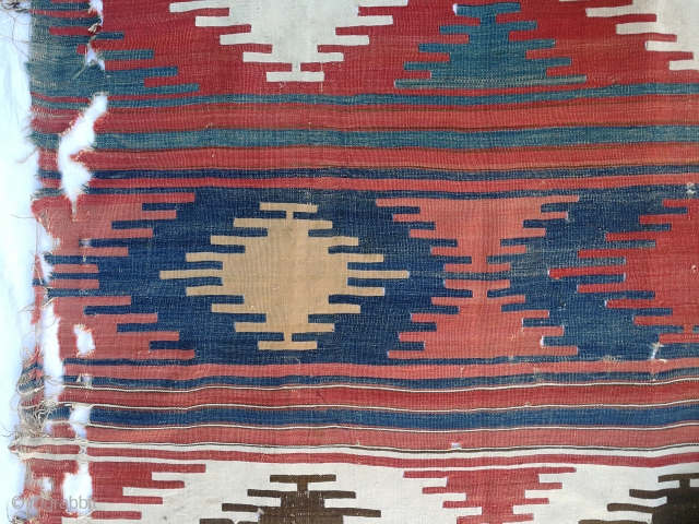 Central Anatolian Sivas Kilim 
Size:410x156Cm/13'5"x5"                            