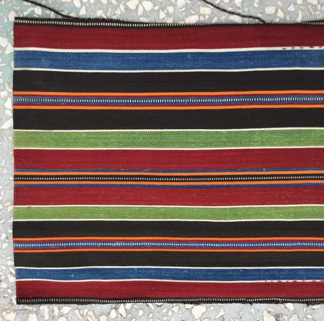 Small Shahsavan silk saddle bag, Circa 1900, in good condition,  fine quality
Size/ 27x69cm
       /11’x27inches            