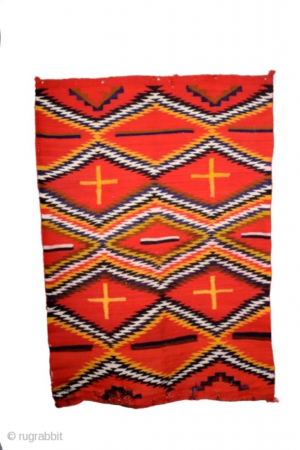 A Old Navajo Eye dazzler rug, size 150 x 110 cm                      