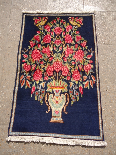 Kirman Poshti or Hanging pce,beautiful colors and design.Nice condition,fine weave.E.mail for more info.                    