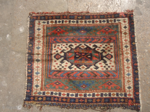 Kurdish Bagface with great natural colors and very nice design,full soft shiny wool,good condition.Size 2'*1'9".E.mail for more info and pics.             