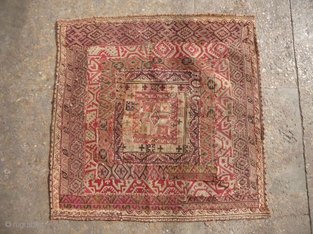 Early Greek Textile.Nice colors with beautiful design,very fine work,very good condition.Size 2*2Ft.E.mail for more info and pics.                