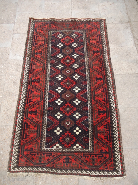 Charming Mina Khani Rug,with beautiful design,good colors and condition.very nice border.Size 4'10"*2'10".E.mail for more info.                  
