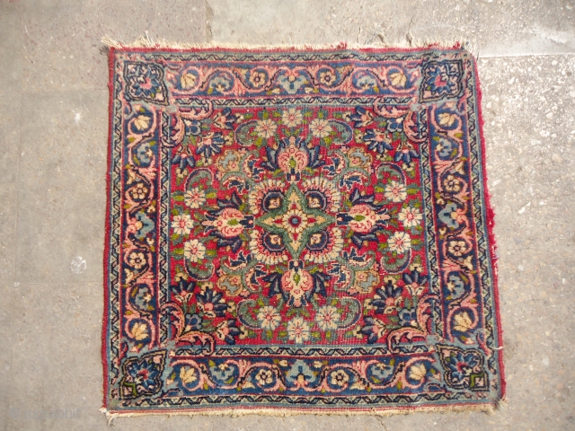 Yezd Mat with great natural colors and beautiful design,fine weave and good age.E.mail for more info and pics.               