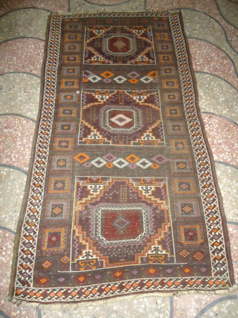 Beautiful baluch with synthetic colors and design,Ready for the display.E.mail for more info.                    
