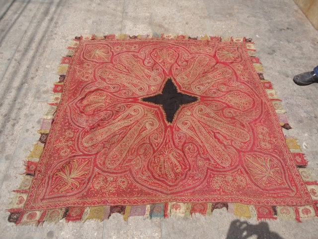 Finely woven Kashmiri Paisely Shawl,with good colors and condition.E.mail for more info.                     