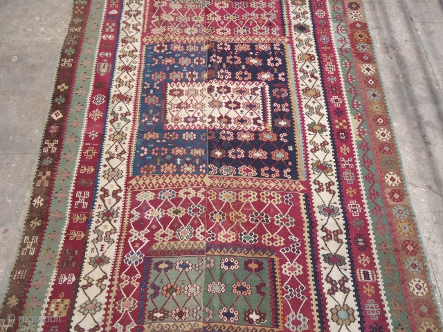 Finely Woven Reyhanli Kilim,beautiful colours and design,good cobdition.Ready for use.E.mail for more info.
                    