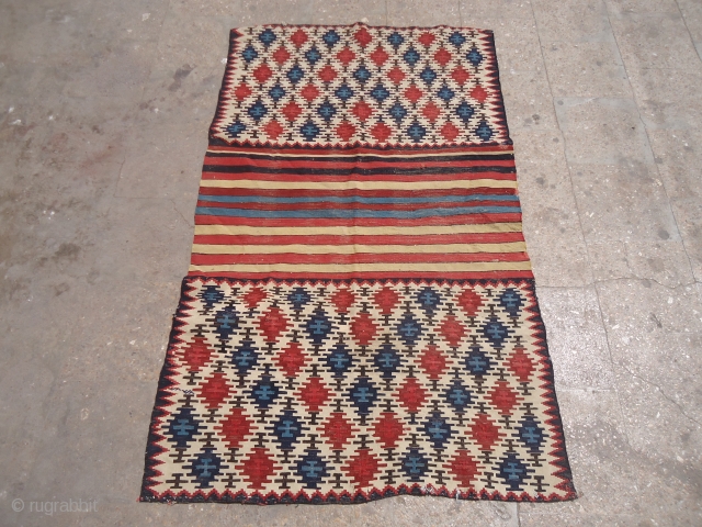 Colorfull Caucasian Mafrash with great natural colors and very fine weave,good condition and age,nice design.Size 5'9"*3'5".E.mail for more info and pics.            