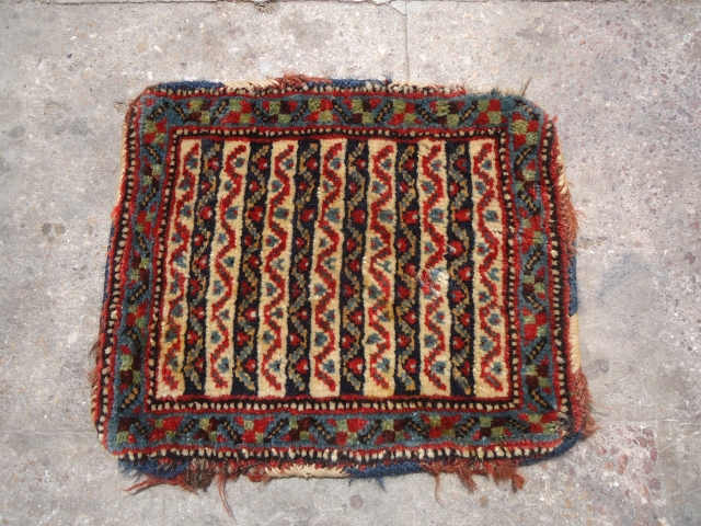 Qashqai Chanteh with beautiful colors stripe design,good condition and age,fine weave.E.mail for more info.                   