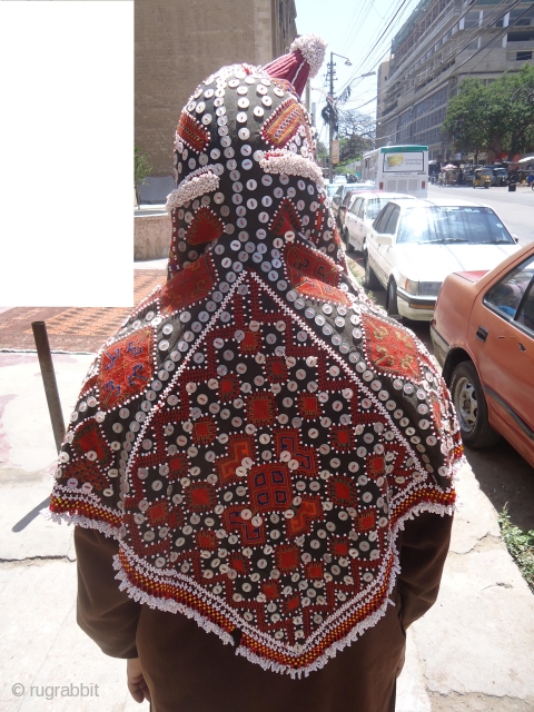 Women Wedding Dress cap ?.From Kohistan valley,Silk thread work on cotton cloth,very fine and beautiful work.E.mail for more info and pics.            