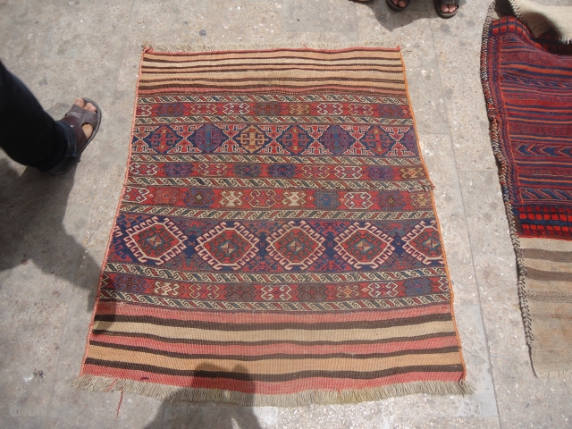 Shasavan Soumac panel with great colors and good design,Fine weave,Size 4*3'6".E.mail for more info.                   