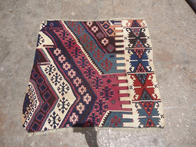 Anatolian Kilim Fragment with great colors and fine weave,good age.E.mail for more info and pics.                  