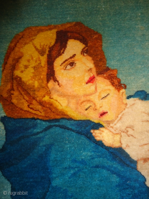 Mariyam Essa Pictureal Rug,good condition,nice colours and great pce of art.Size 2*3 Approx.E.mail for more info.                 