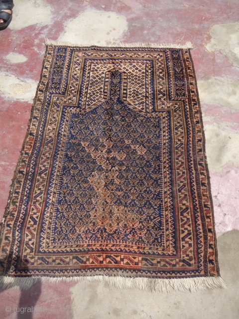 Dukhtar e Ghazi Prayer rug as found,Hand washed.E.mail for more info.                      
