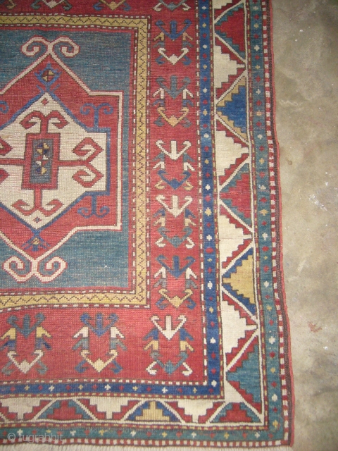 Caucasian Fachralo Kazak Rug,nice condition,beautiful Fachralo desigen,good colours,border stripe is been repaired professionaly.Hand washed ready for use.E.mail for more info.             