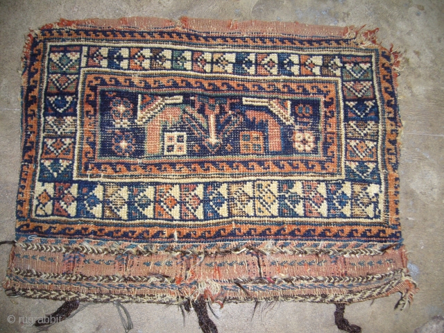 Afshar bagface,fine weave,nice colours and desigen,with original backing,Size 1'7"*1'2".Handwashed ready for use.                     