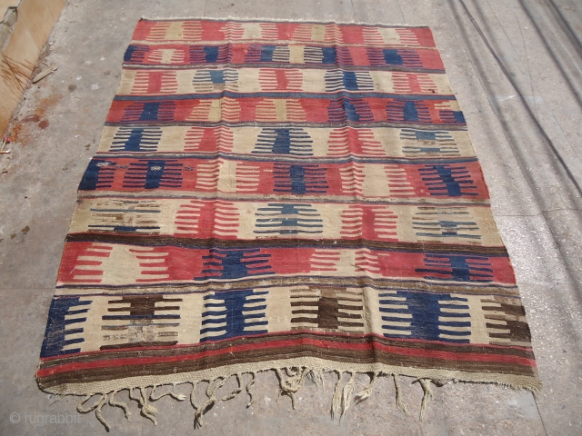 Pretty Anatolian Kilim frag,with good colors and early age,Beautiful pce,E.mail for more info.                    