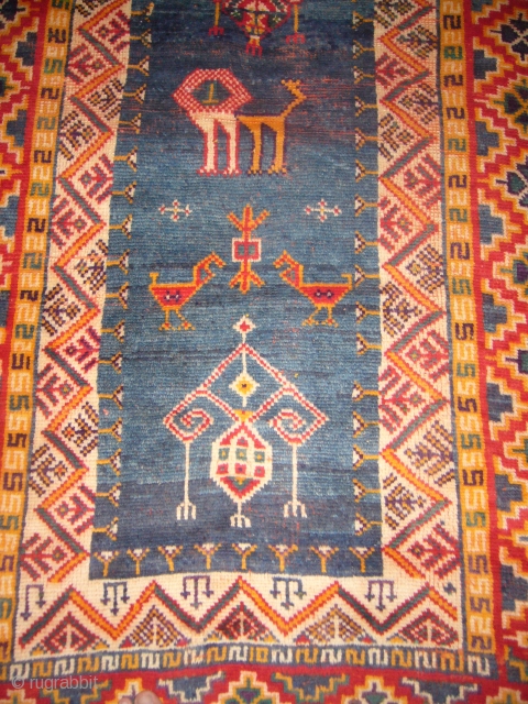 Morroco Berber Rug with lions and birds,nice colours and condition,good weave,nice desigen.without any repair,all original,Handwashed ready for use.               